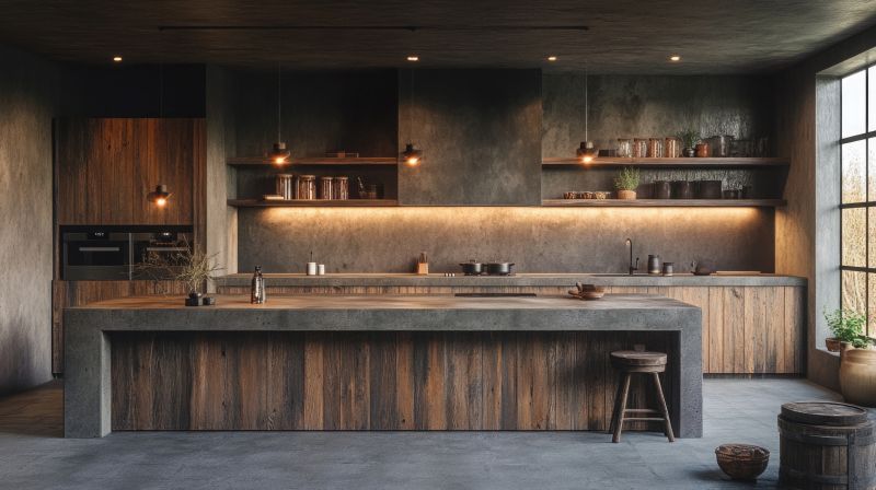 Concrete Countertop Pouring